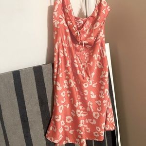 Womens coral sun dress